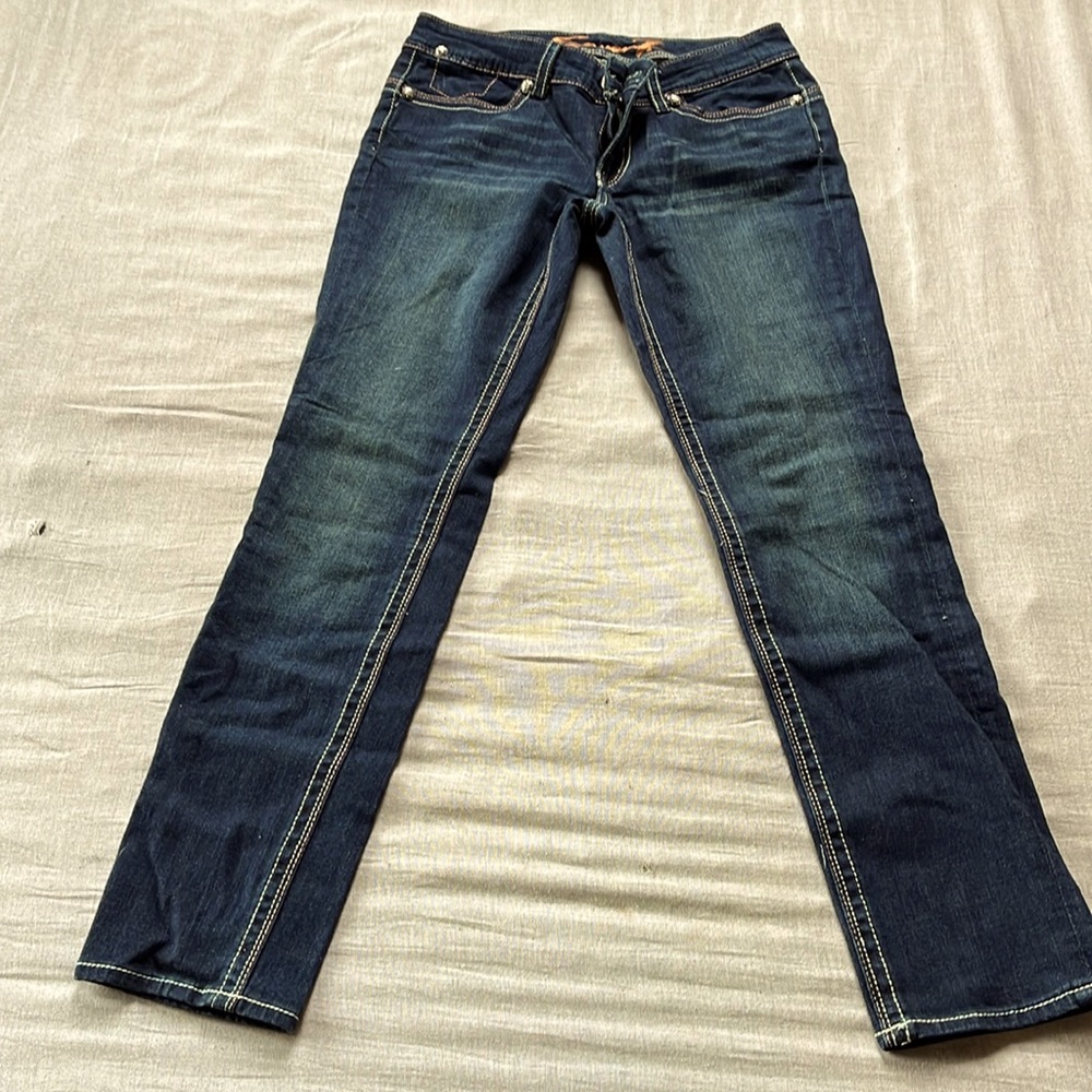 Lightly worn jeans